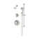 5995STN15TRM Birch HydroMersion Double Handle Shower Trim Kit with Hand Spray