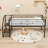 Twin Mid Loft Bed With Integrated Storage Stairs And Guardrails-1351701773