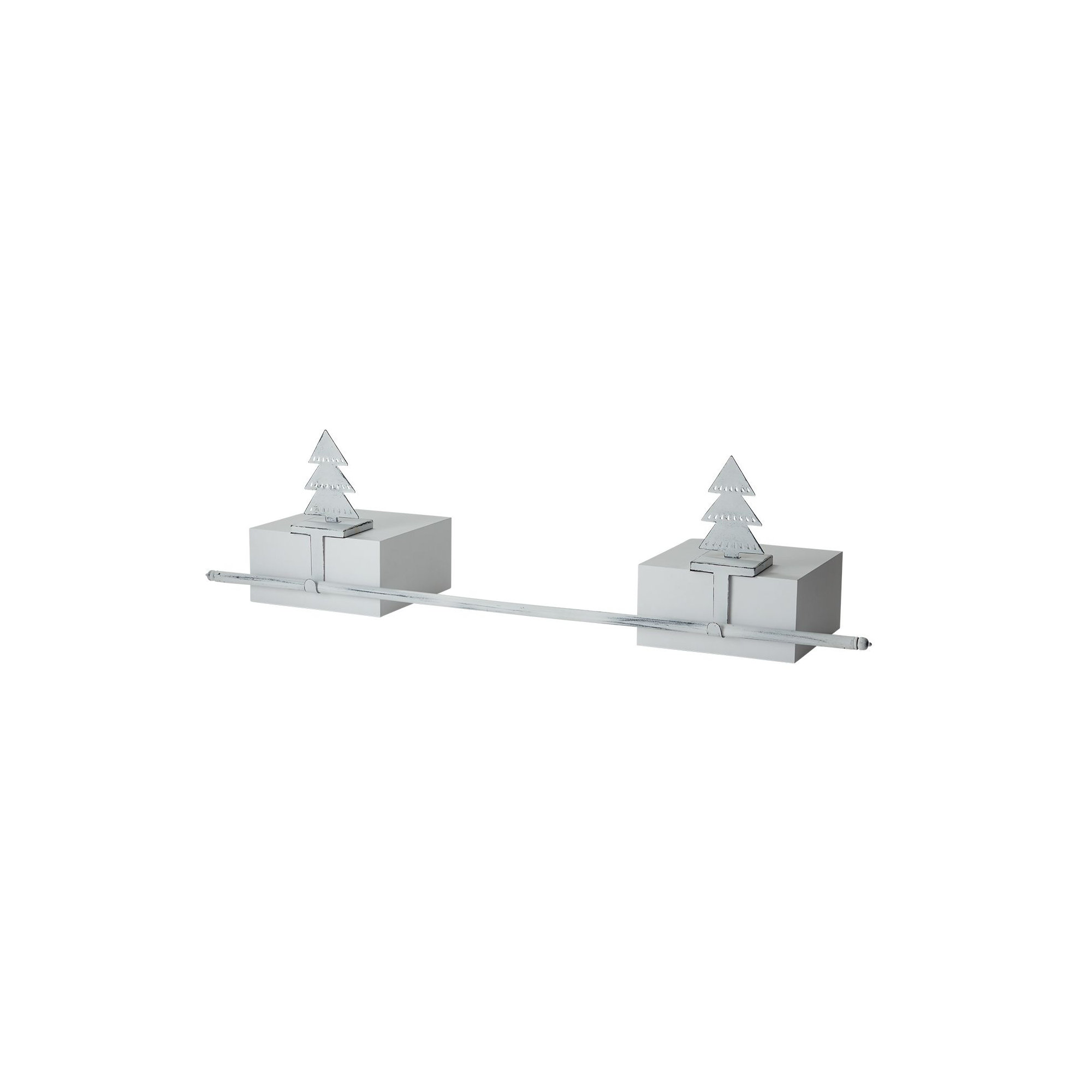 Pine Tree Stocking Holder, White