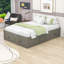 Lit plateforme en bois avec 6 tiroirs de rangement-115294135-115294136