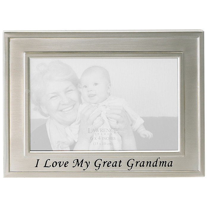 Sentiments Silver Metal Embossed Picture Frame