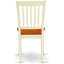 L'ensemble 9 pièces de table et chaises de cuisine comprend une table de salle à manger rectangulaire avec rallonge papillon et 8 chaises, 40 po x 78 po, babeurre et cerise-579247203