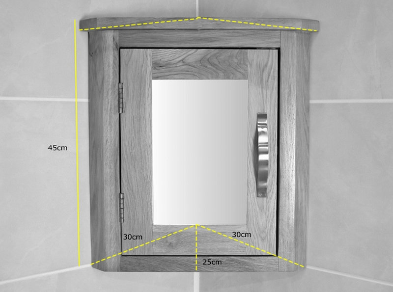 Kenzie Solid Wood Mirror Cabinet