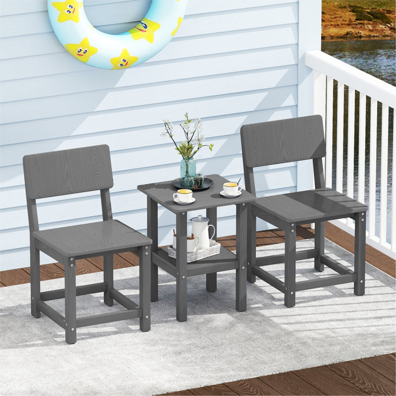 2-person Patio Set, Grey