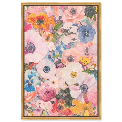 Oliver Gal Photobloom Two Floral and Botanical - Diamond Dust Framed Canvas Art
