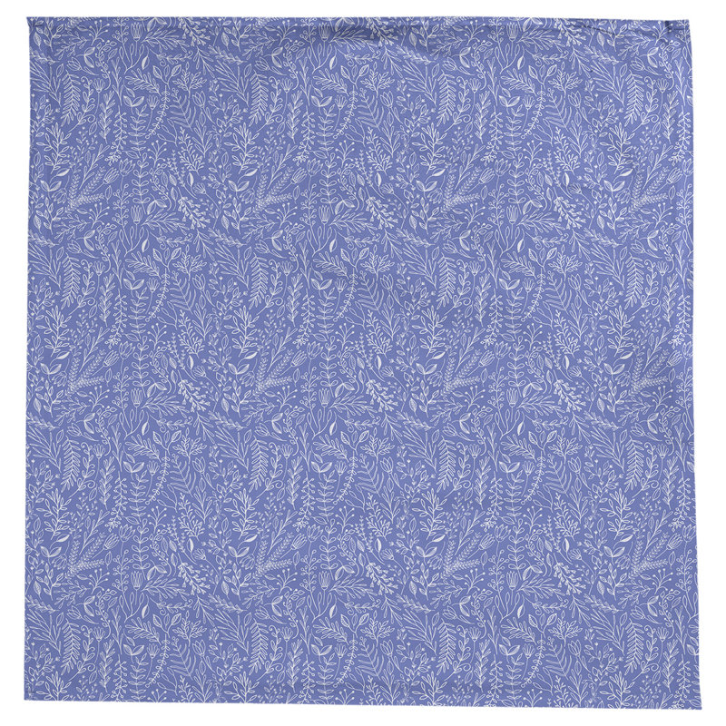 Nappe à motif floral ditsy Leffel, Bleu / Blanc