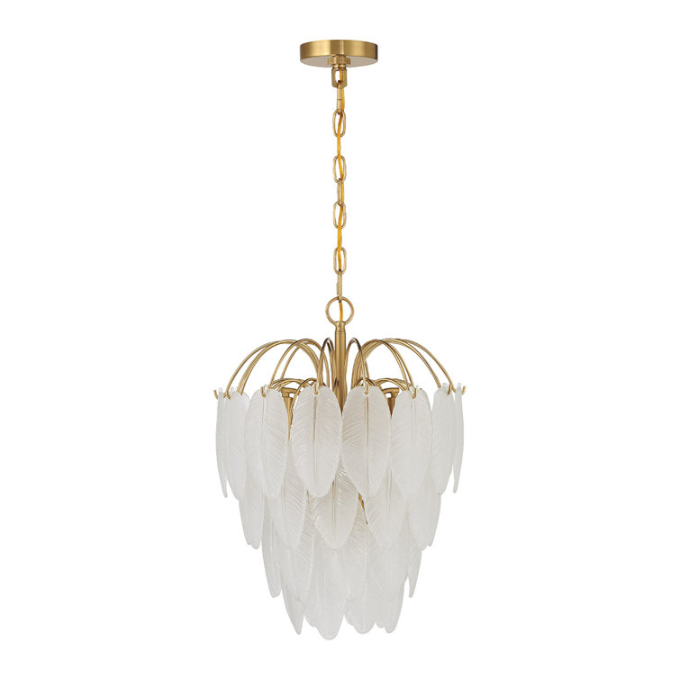 Boa 5-Light Chandelier in Warm Brass by Breegan Jane