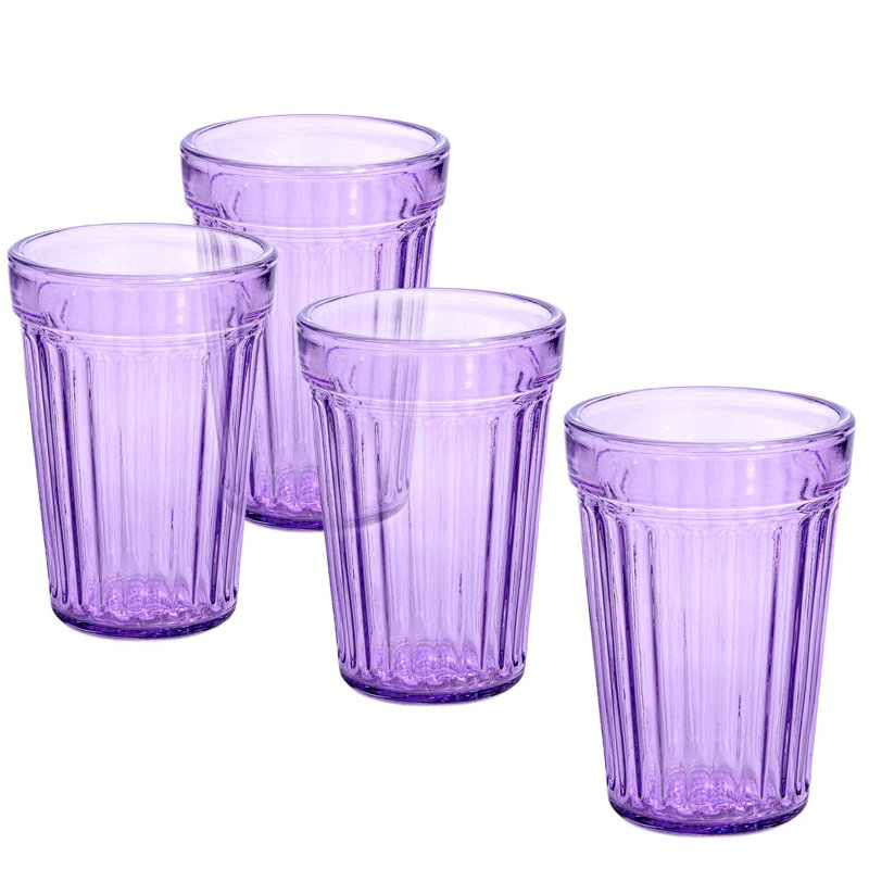 Mankin 8.4oz. Drinking Glass Set, Purple