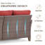 Ensemble de conversation pour 7 personnes avec 4 chaises pivotantes Arundel-1235122018