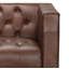  Canapé Chesterfield en cuir véritable 84 po-193946137
