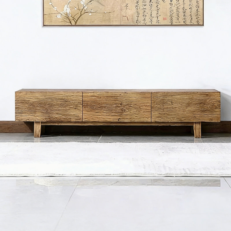 Modern Nut-Brown Solid Wood TV Stands