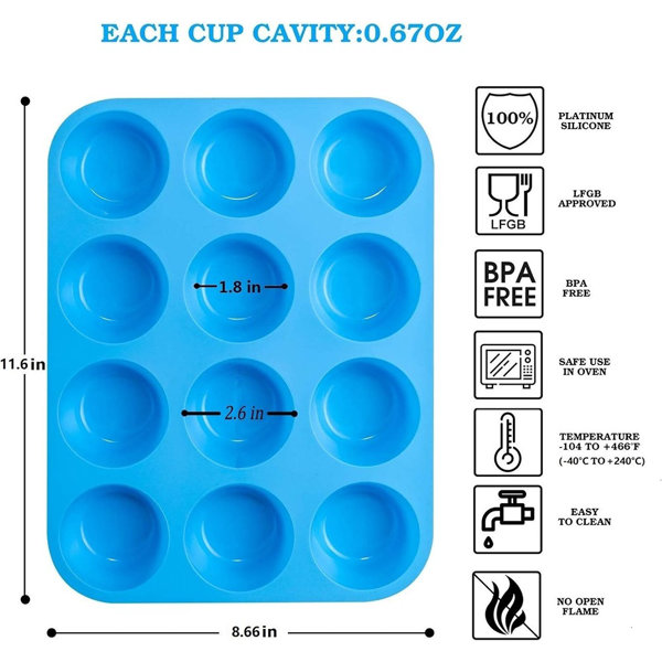 CAKETIME Silicone Baking Cup with Lid CAKETIME