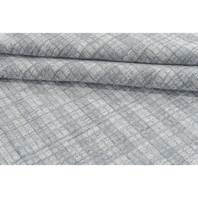 Hand Loomed Plaid Area Rug