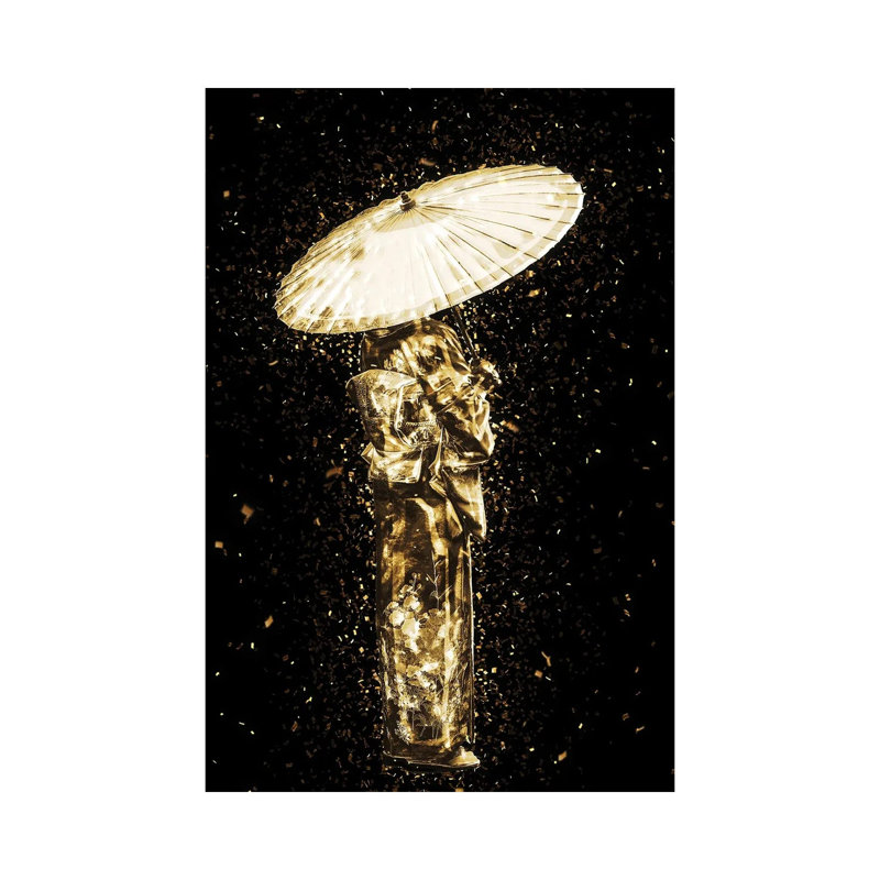 Golden - Geisha par Philippe Hugonnard - reproduction de photo sur toile tendue, H 12 po x l 8 po x P 0,75 po