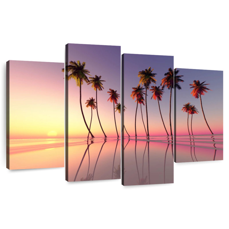 Gillard Palm Trees Pink Sunset