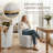 Geelt Upholstered Dining Chairs with Casters-974476005