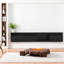 LED Storage TV Stands & Entertainment Centers, Black MDF Modern Home