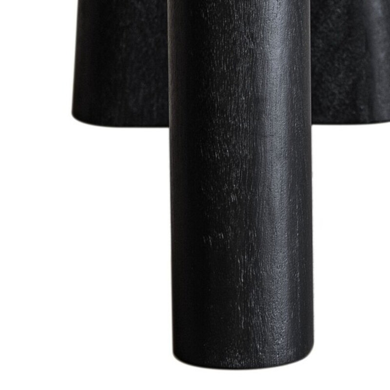 Console en bois massif 49 "Prerte, Noir, noir, noir, noir