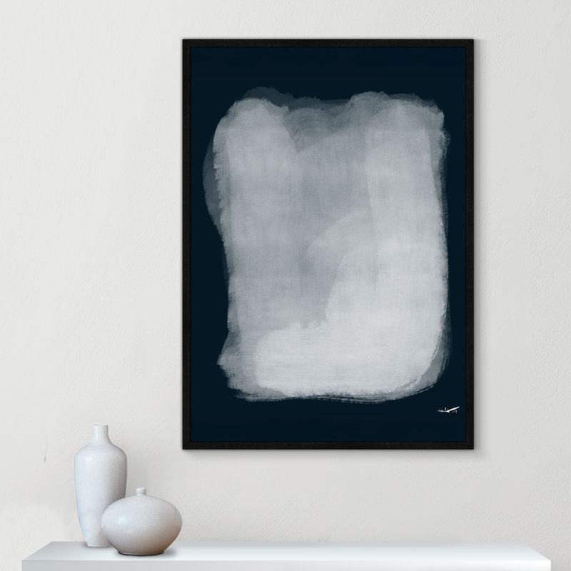 Calme 001, reproduction par A.Atelier, H 41,5 po x l 29,5 po x P 0,75 po, Impression encadrée noire sans passe-partout