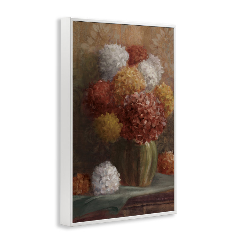 Giclée encadrée de ton hortensia chaud, design par Danhui Nai, H 18 po x l 12 po