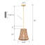 Luminaire suspendu 1 lumière Clemmie-230846324-230846327