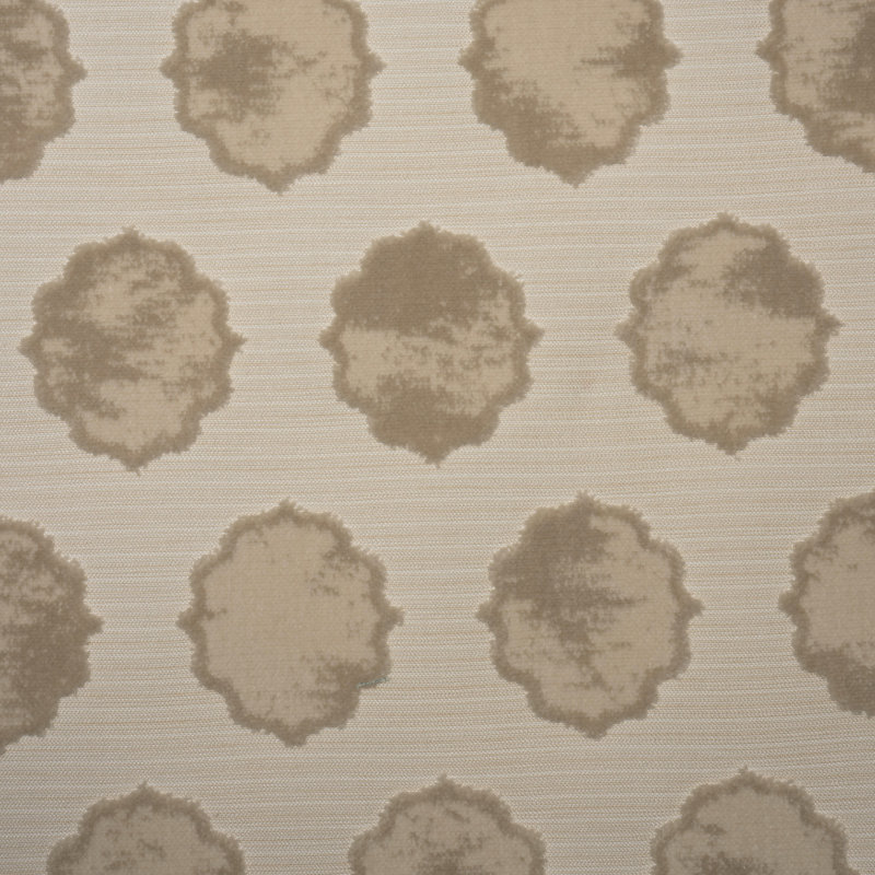 Claire - Medallion Cut Velvet Upholstery Fabric By The Yard, Fog