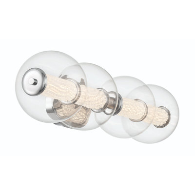 Atomo 4 Vanity Light with Clear Glass