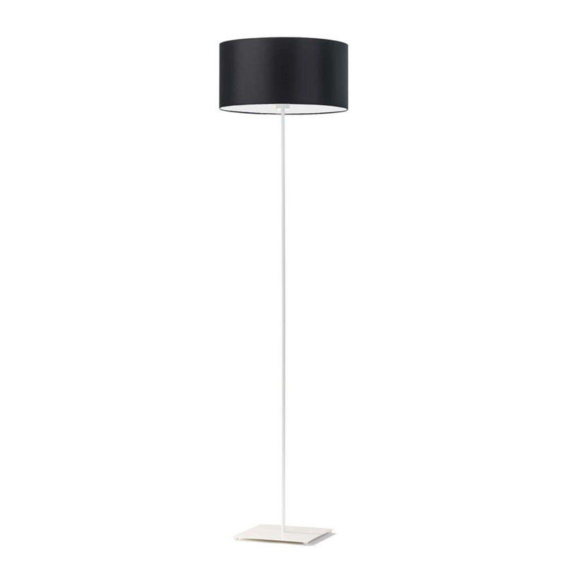 Asawer 156cm Traditional Floor Lamp, Black, White