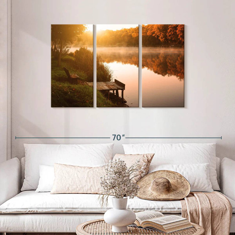 Alvord Dramatic Autumn Lake, 28" H x 45" W