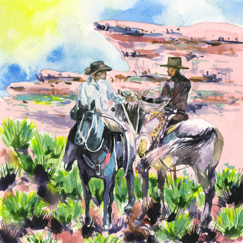 Tanjala Vaquero II by Melissa Wang - Wrapped Canvas Print, 30 cm H x 30 cm W