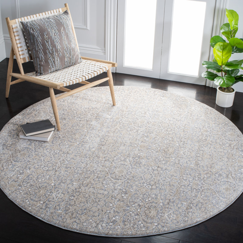 Bardella 300 Performance Oriental Rug, Round 6'7"