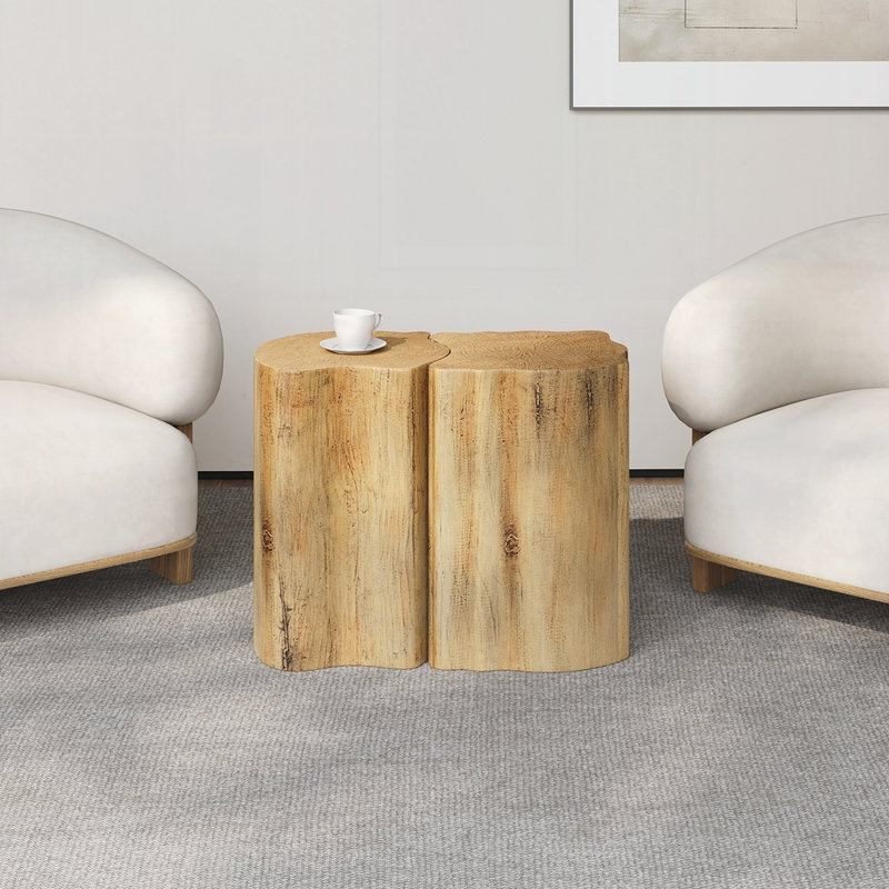 2-In-1 MGO End Table, Natural