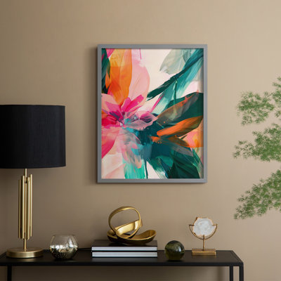 Jumble Jungle Framed Print - Solid Wood