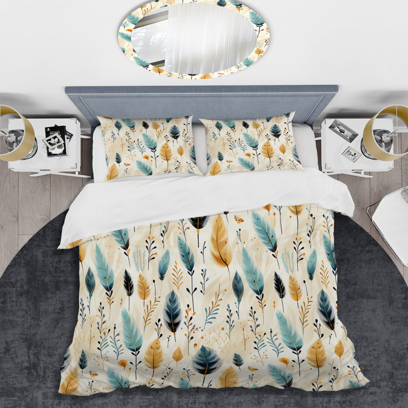 Ensemble de housse de couette Minimalisme, Housse de couette pour grand lit et 2 taies décor