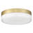 12-inch Gold Ceiling Light With Frosted Glass