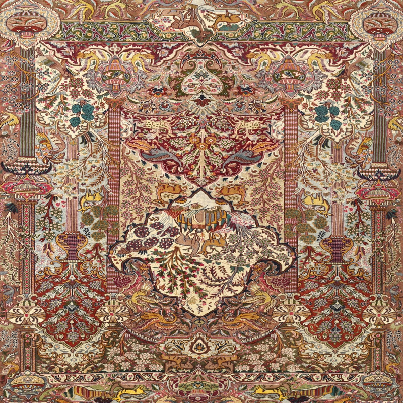 Gale Southwestern Indoor Rug, Round 3'