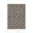 3' X 5' Charcoal Silver And Copper Floral Medallion Washable Indoor Outdoor Area Rug
