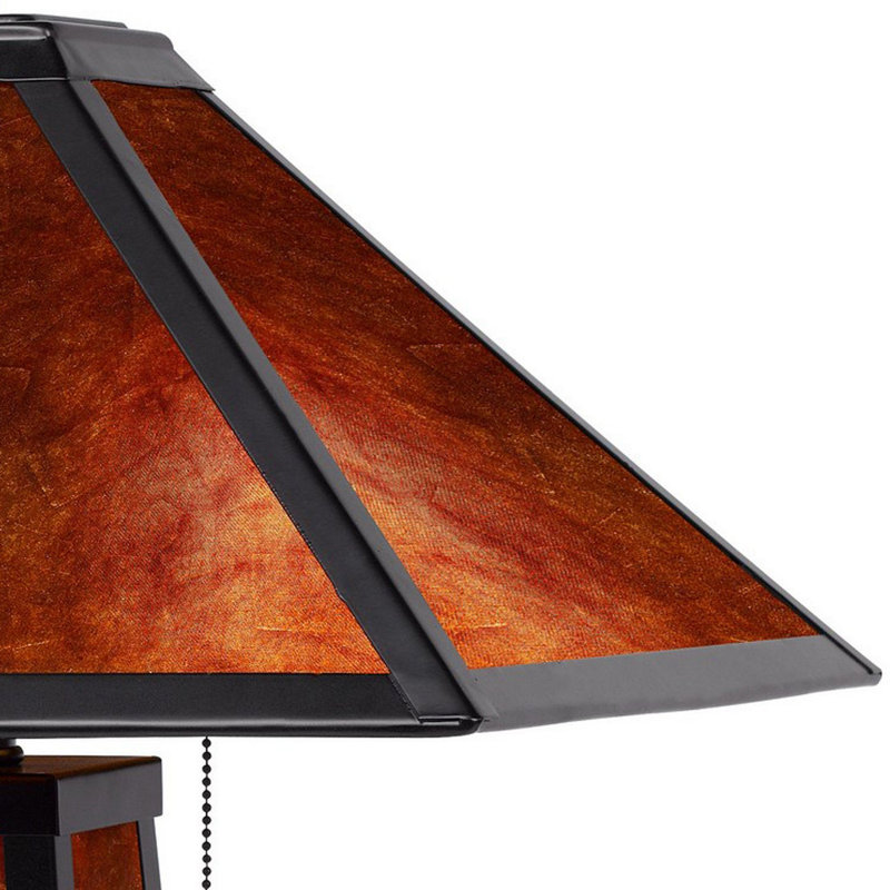 Lampe de table noire 23,5 po Anastajia