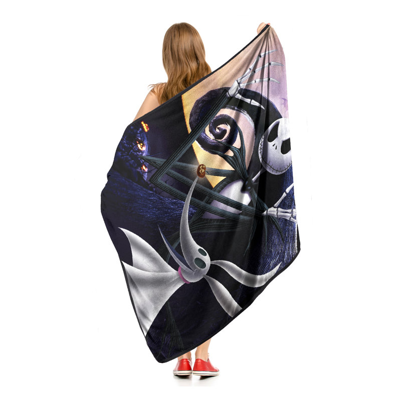 Nightmare Before Christmas Full Moon Madness Micro Raschel Throw Blanket