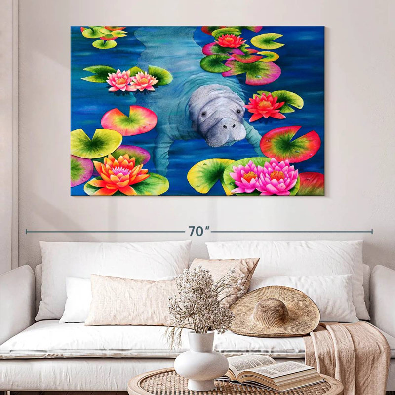 Thé haut Bramate Manatees, H 34 po x l 51 po