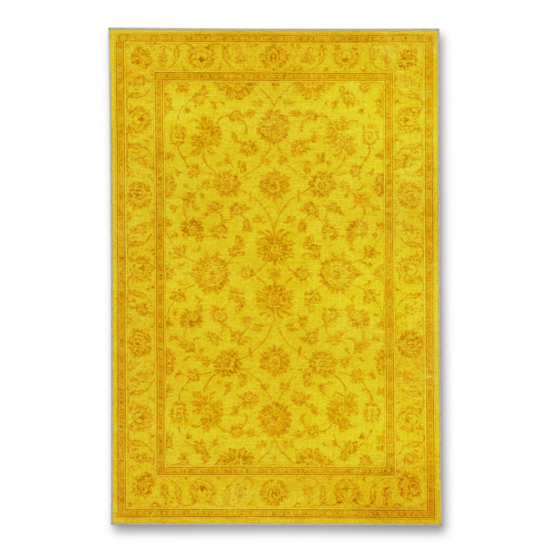 Otta Cotton Washable Floral Indoor / Outdoor Rug, 2'6" x 4'11"