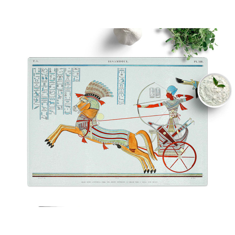 Tempered Glass Great Speos by J.F. Champollion Chopping Board, 39 cm x 28.5 cm