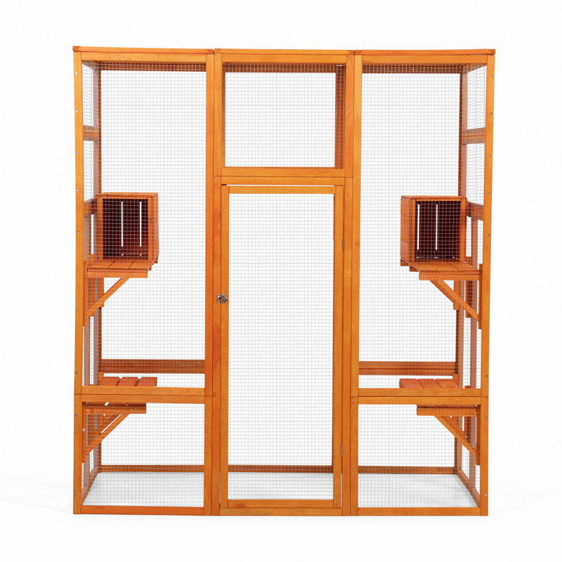 Très grande cage à chat, Orange