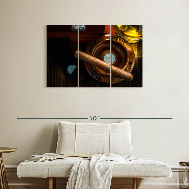 Senne Unlit Cuban Cigar, 24" H x 38" W
