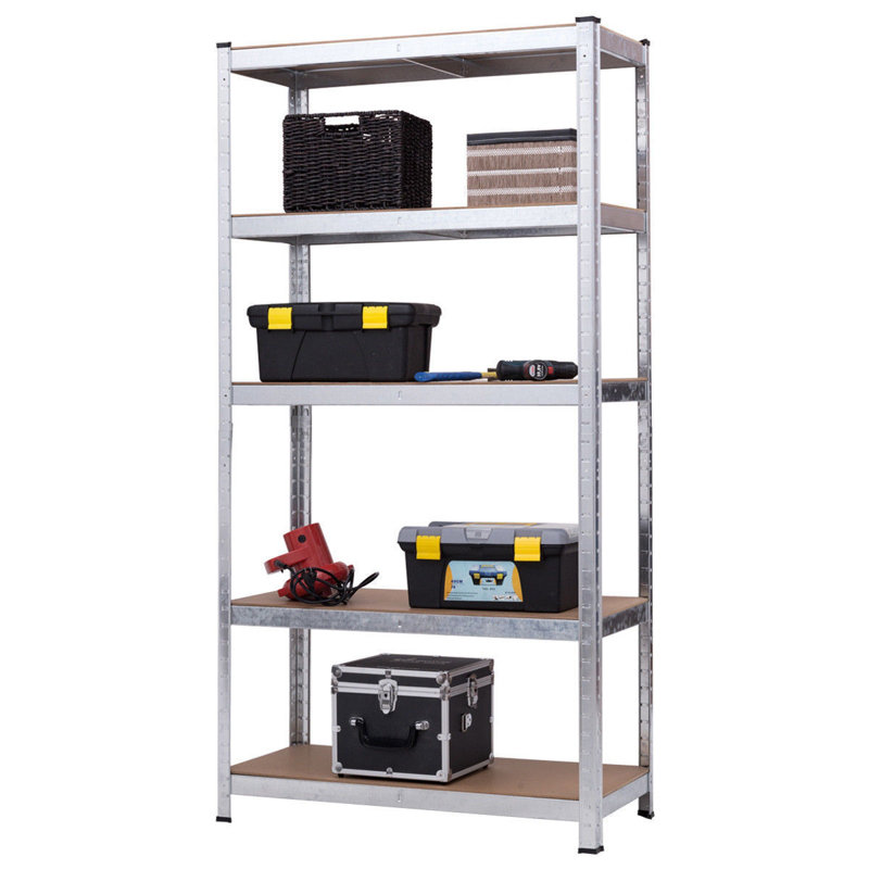 Étagère de rangement réglable à 5 niveaux H 72 po Trosper avec structure en acier robuste, H 72 po x l 36 po x P 16 po