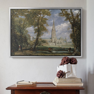 Salisbury Cathedral from the Bishop's Grounds, c. 1825-John Constable-Framed Gallery Wrapped Canvas