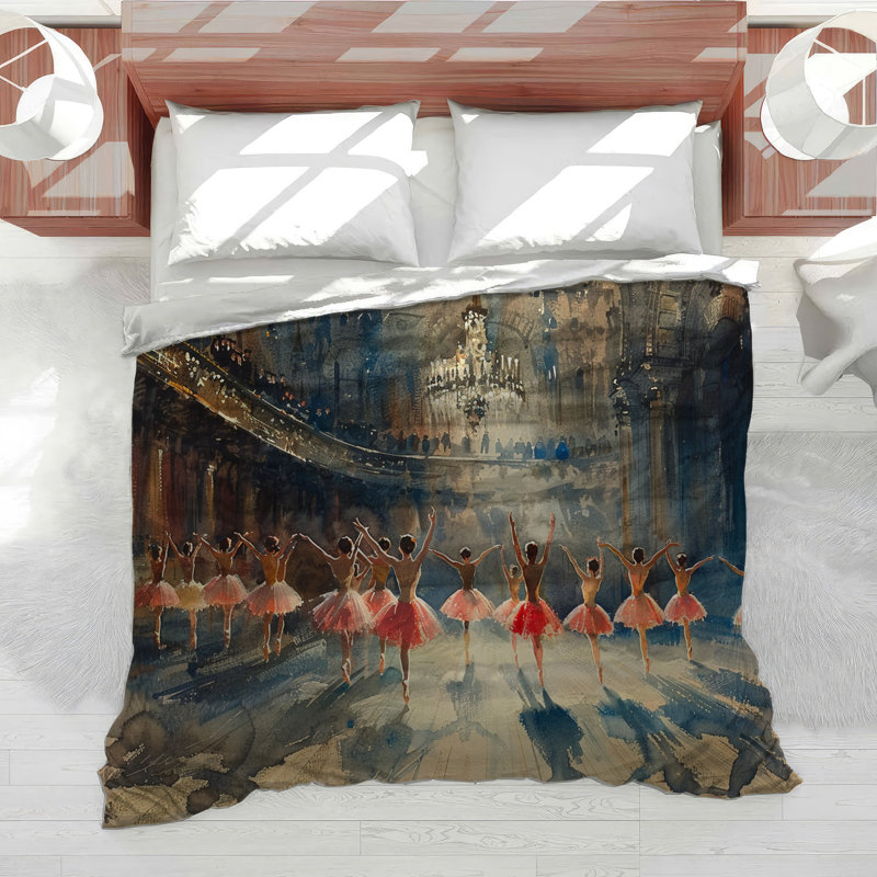 Ballet Performance Machine Printed Duvet Cover, King Duvet Cover