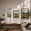 Mountains At Sunrise Scandinavian - Print-756256118-756256114