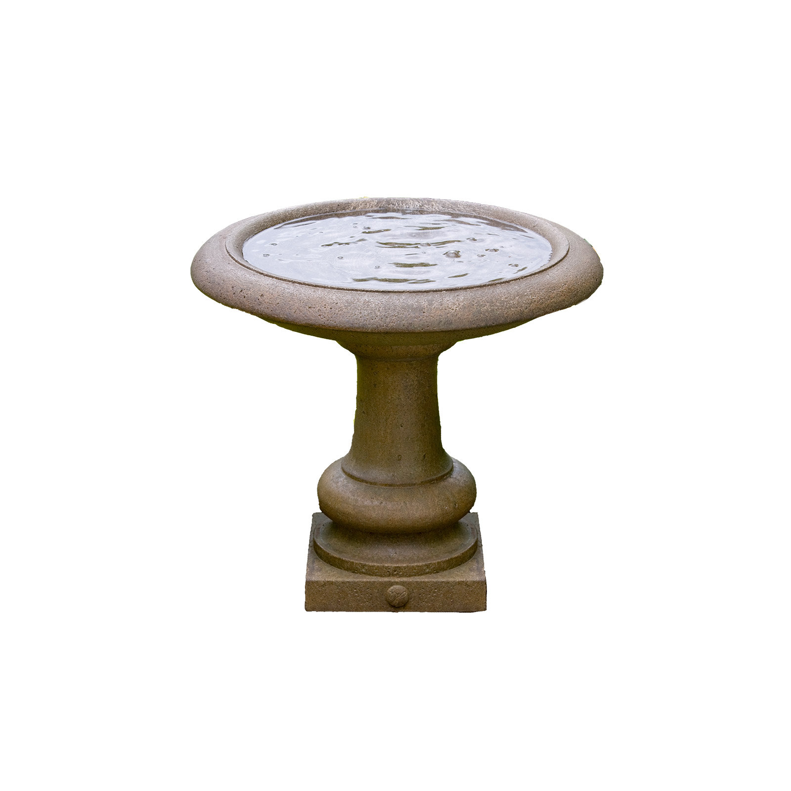 Connerton Birdbath, Aged Limestone