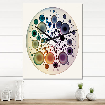 Doux Cymatics Mandala V - très grandes horloges murales géométriques modernes